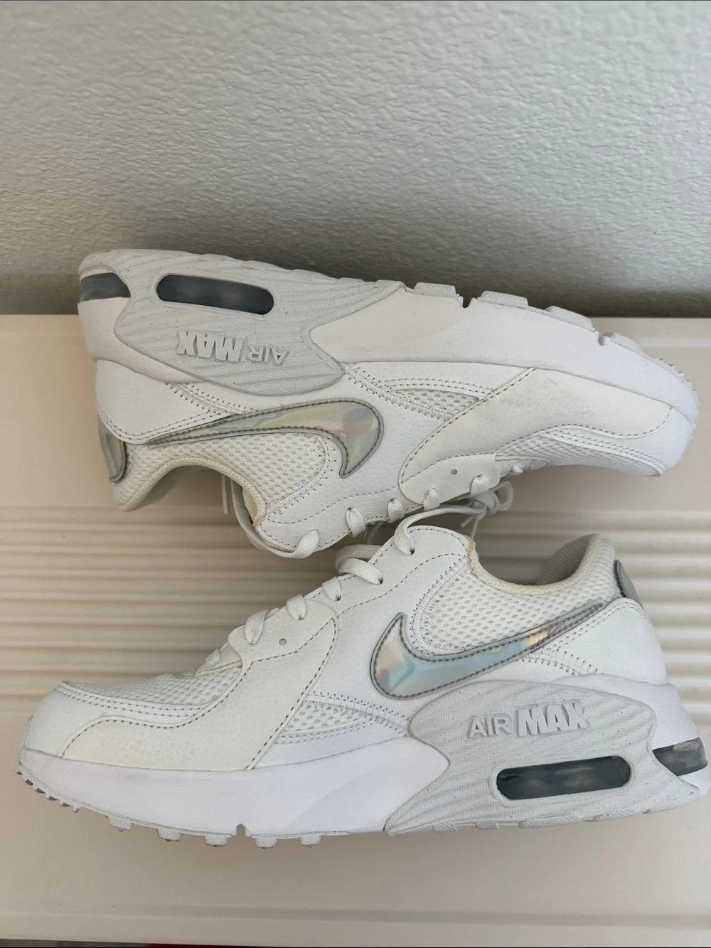 Nike Excee White / & Silver ☑️ Casual Sneakers.
